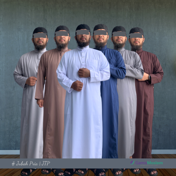Jubah Pria Lengan Panjang Saudi Polos (JTP)